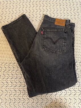 Levi's Black Washed Wedgie Jeans